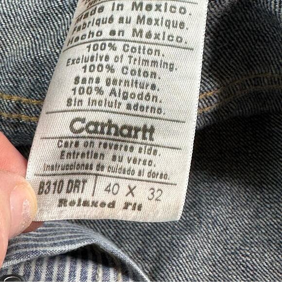 Carhartt Straight Leg Relaxed Fit Dark Wash Jeans - Picture 3 of 7